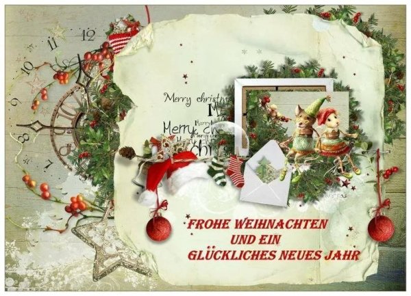 Открытки с лютеранским Рождеством Frohe Weihnachten