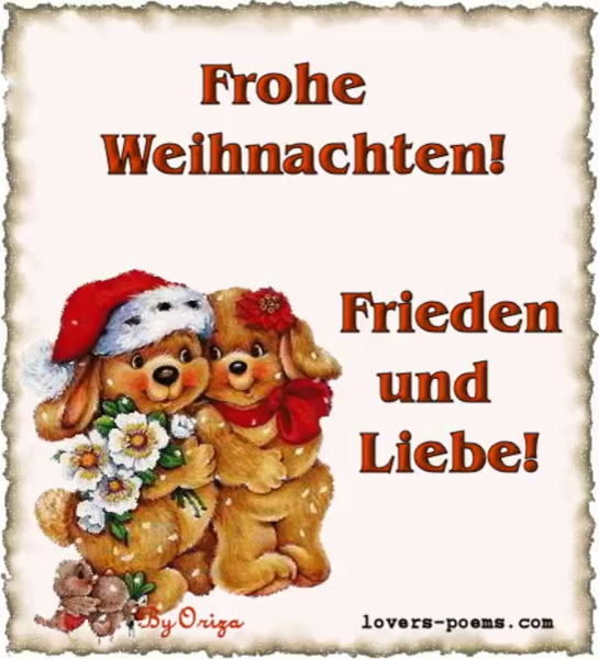Frohe Weihnachten пожелания