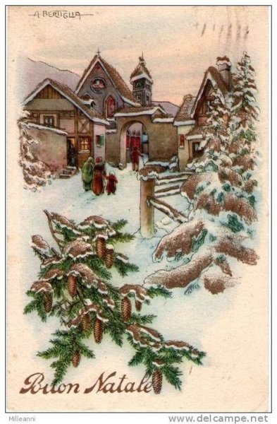 Итальянские новогодние открытки