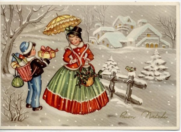 Итальянские новогодние открытки