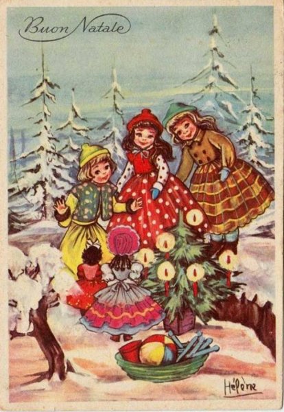 Итальянские Рождественские открытки