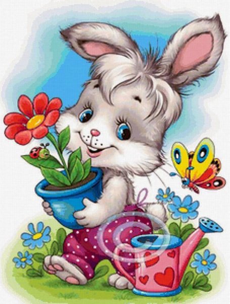 Зверюшки с цветами