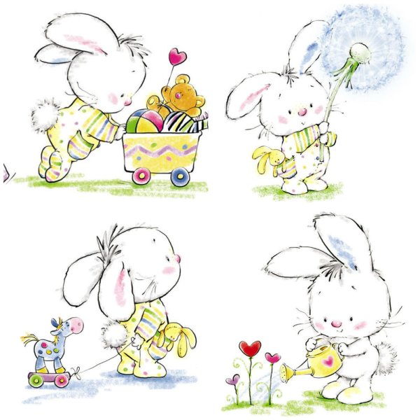 Зайчик иллюстрация