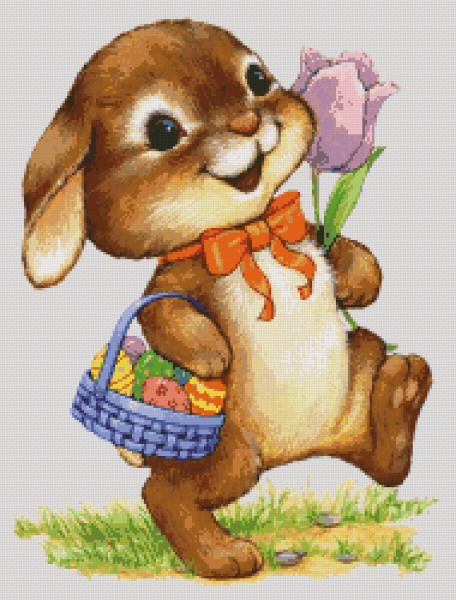 Зайчик с корзинкой