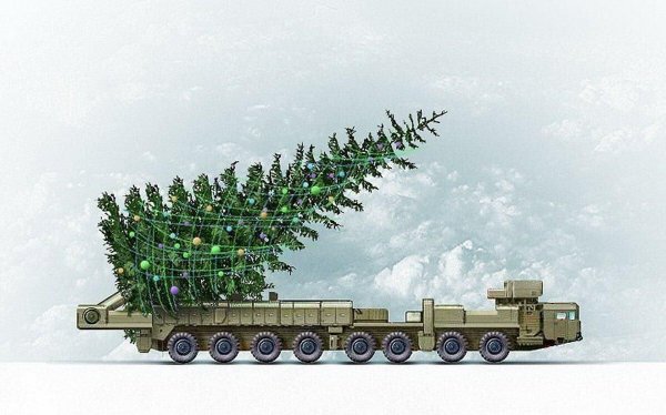 Новогодние открытки в годы войны