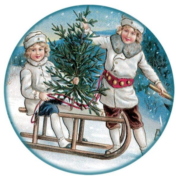 Новогодние рисунки для декупажа