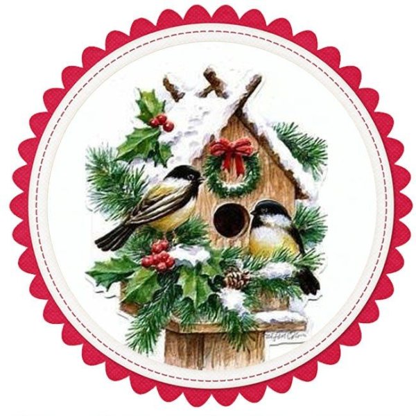 Новогодние распечатки для декупажа