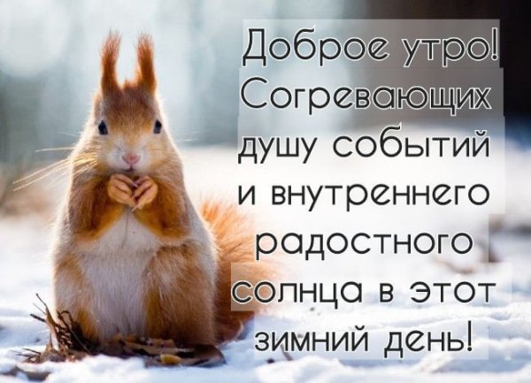Добро зимнее утро прикольные