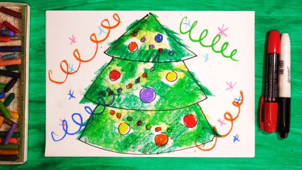 Новогодние открытки для детей