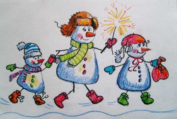 Рисунки к новому году