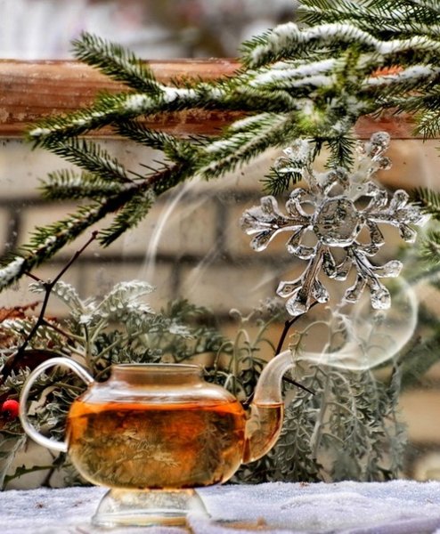 Открытки с добрым утром зимние