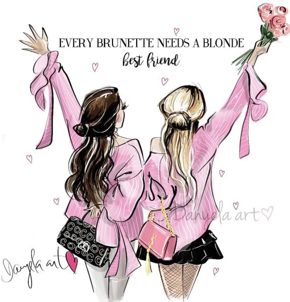 Открытка для подруги нарисовать