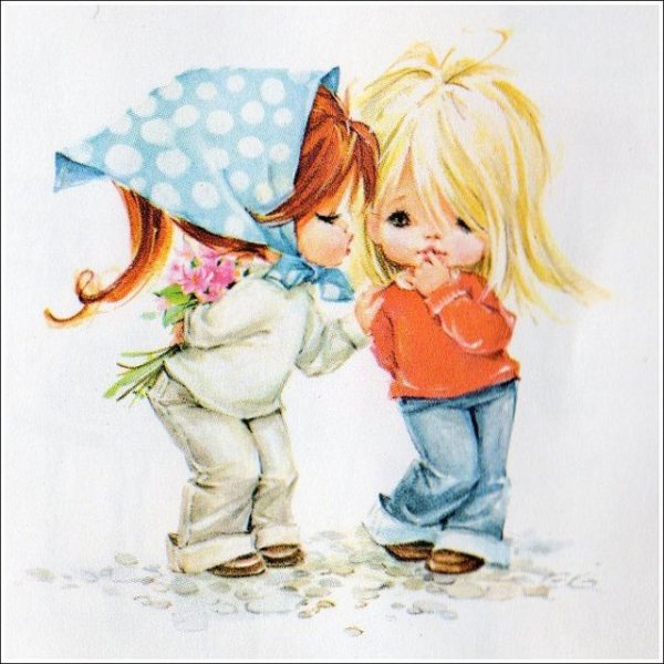 Люблю тебя подружка