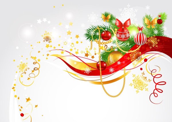 Новогодние элементы для дизайна