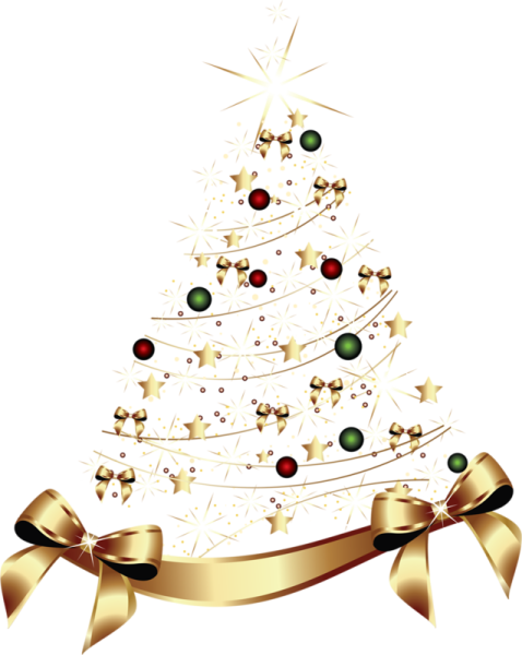 Новогодняя елка на белом фоне