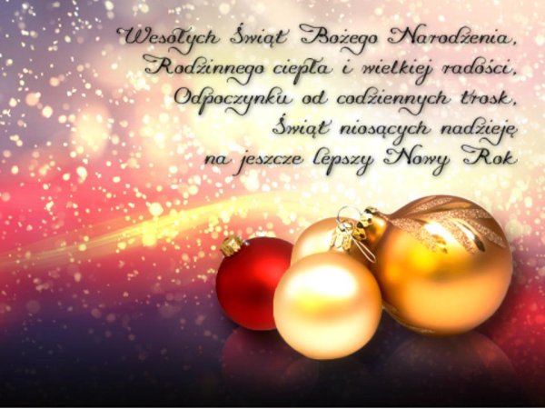 Поздравление с Рождеством на польском языке