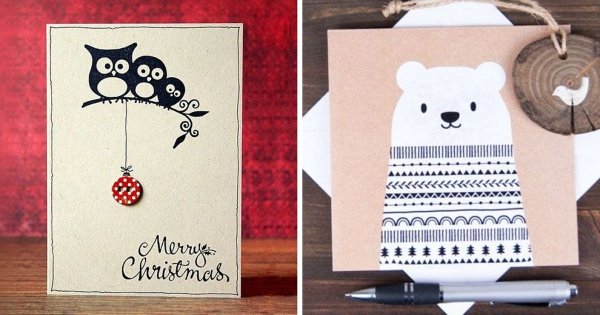 Милые открытки своими руками