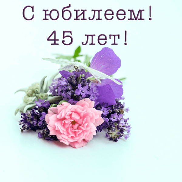С днём рождения 45 лет женщине