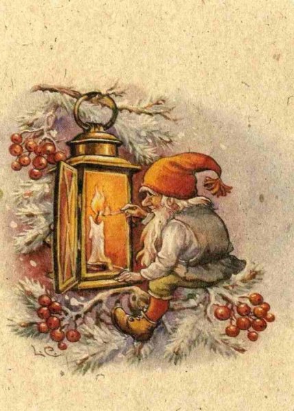 Шведские новогодние открытки