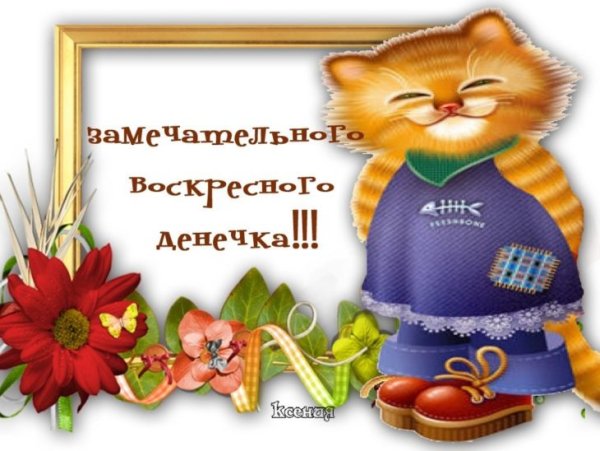 Пожелание отличного воскресенья