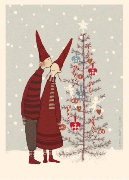 Новогодние открытки в скандинавском стиле