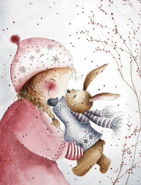 Милые новогодние рисунки