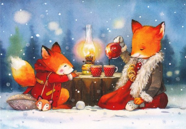 Новогодние открытки современные