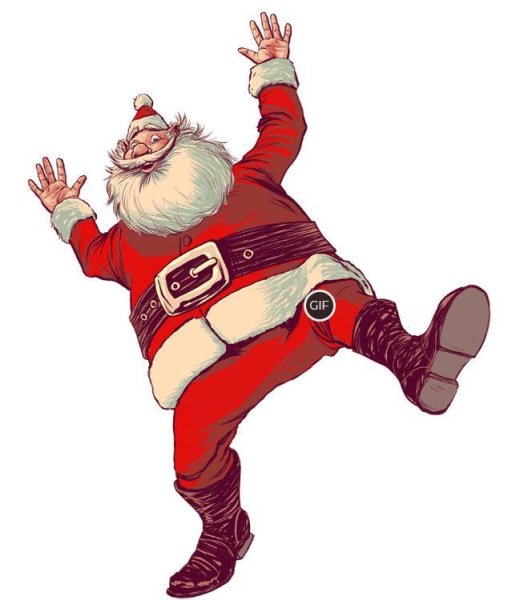 Танцующий дед Мороз