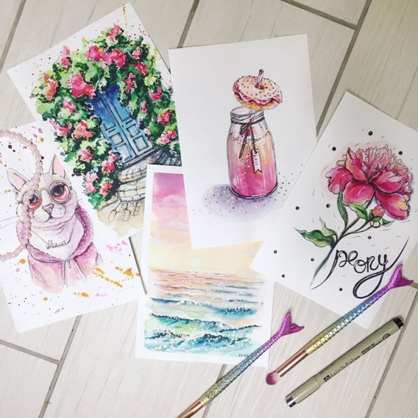 Весенний скетчинг