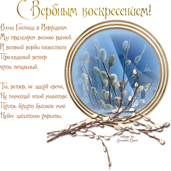 С праздником Вербное воскресенье