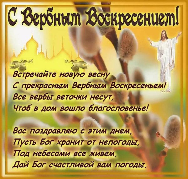 С праздником Вербное воскресенье