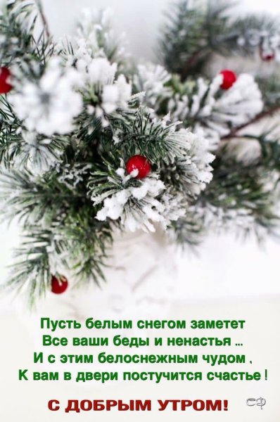 Доброе предновогоднее утро