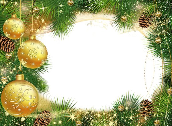 Рамка для новогодней открытки
