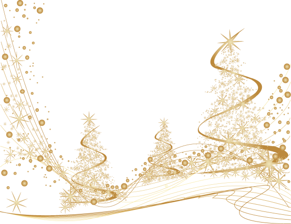 Зимний орнамент на прозрачном фоне