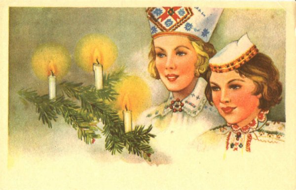 Эстонские Рождественские открытки