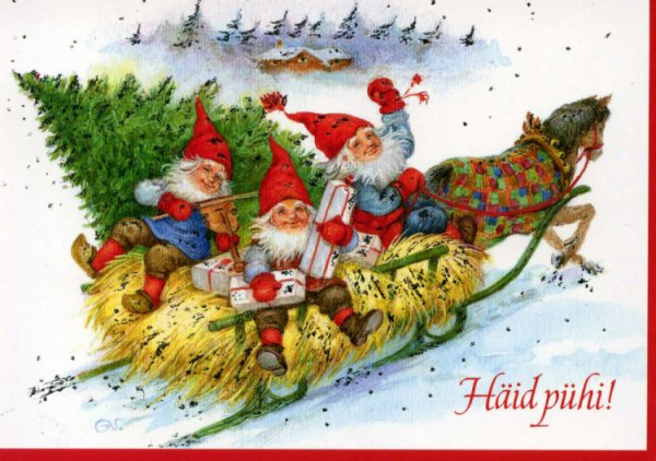 Эстонские Рождественские открытки