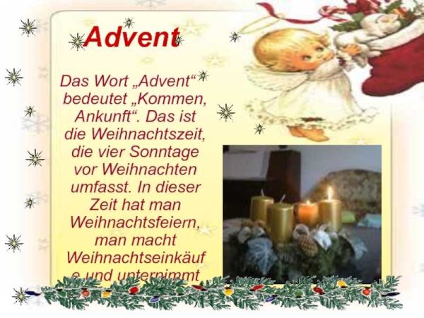 Поздравление с Рождеством на немецком