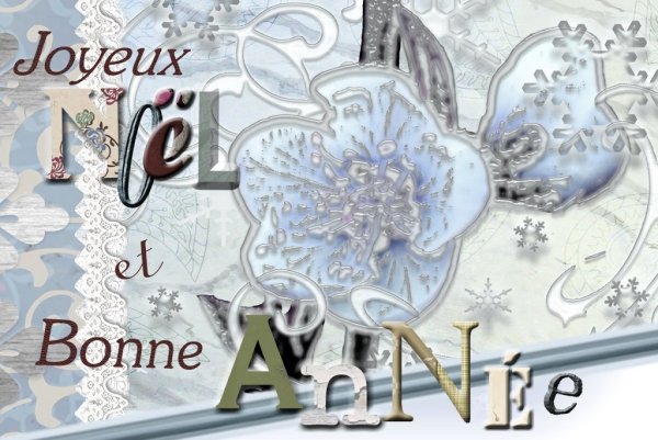 Рождественская открытка на французском языке