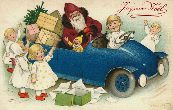 Открытка с Рождеством на французском