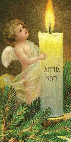 Новогодние открытки Франция