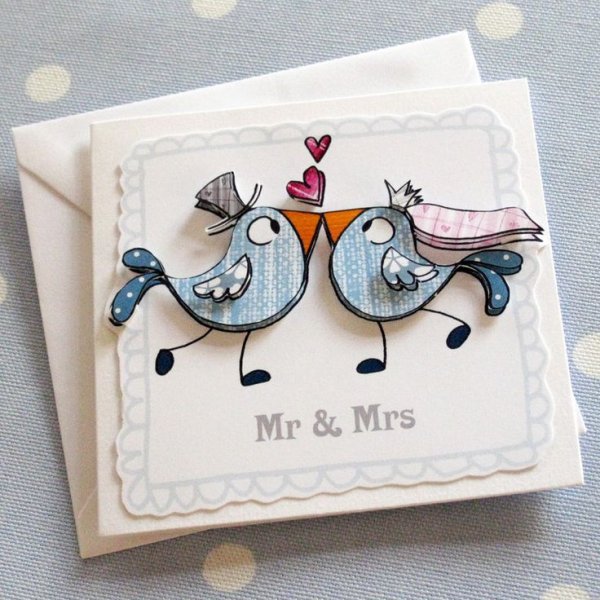 Открытки с годовщиной свадьбы нежные стильные