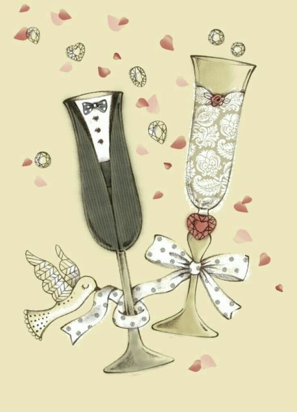 Открытки с днем свадьбы оригинальные