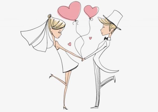 Свадьба иллюстрация