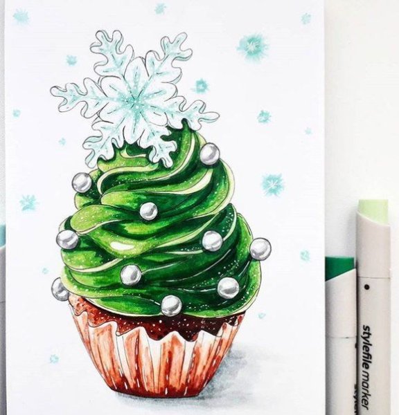 Новогодние идеи для рисования