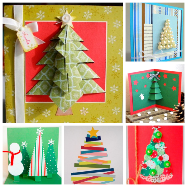 Елка сложенная из бумаги