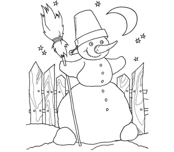 Новогодние рисунки для раскрашивания