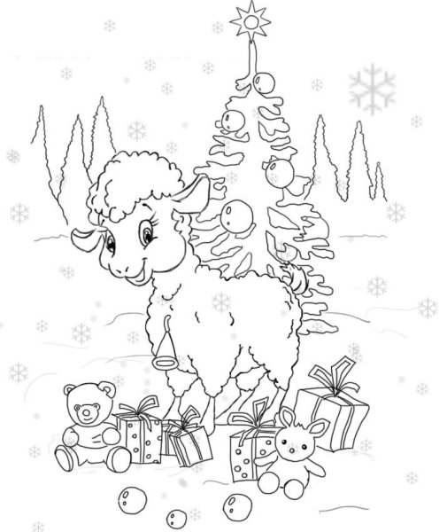 Рисунок на НГ карандашом