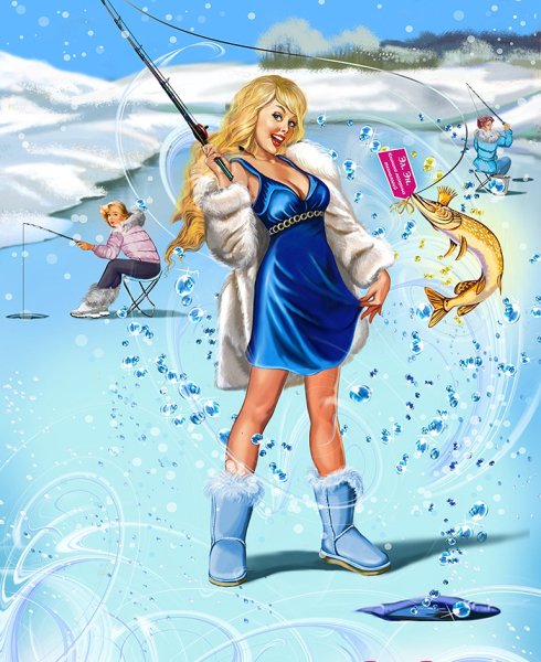 Снегурочка пин ап