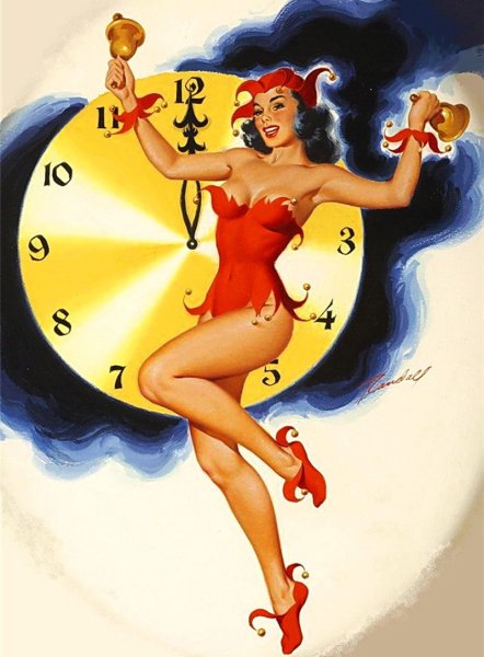 Новогодний пин ап