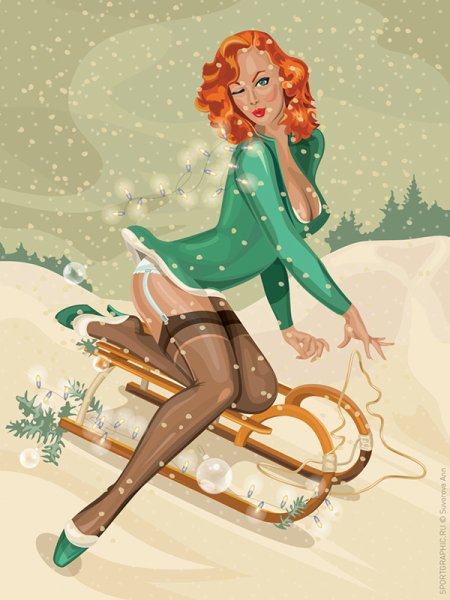 Пин ап девушка зайчик